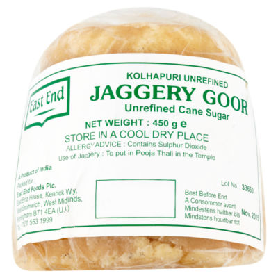 East End Jaggery Goor Unrefined Cane Sugar