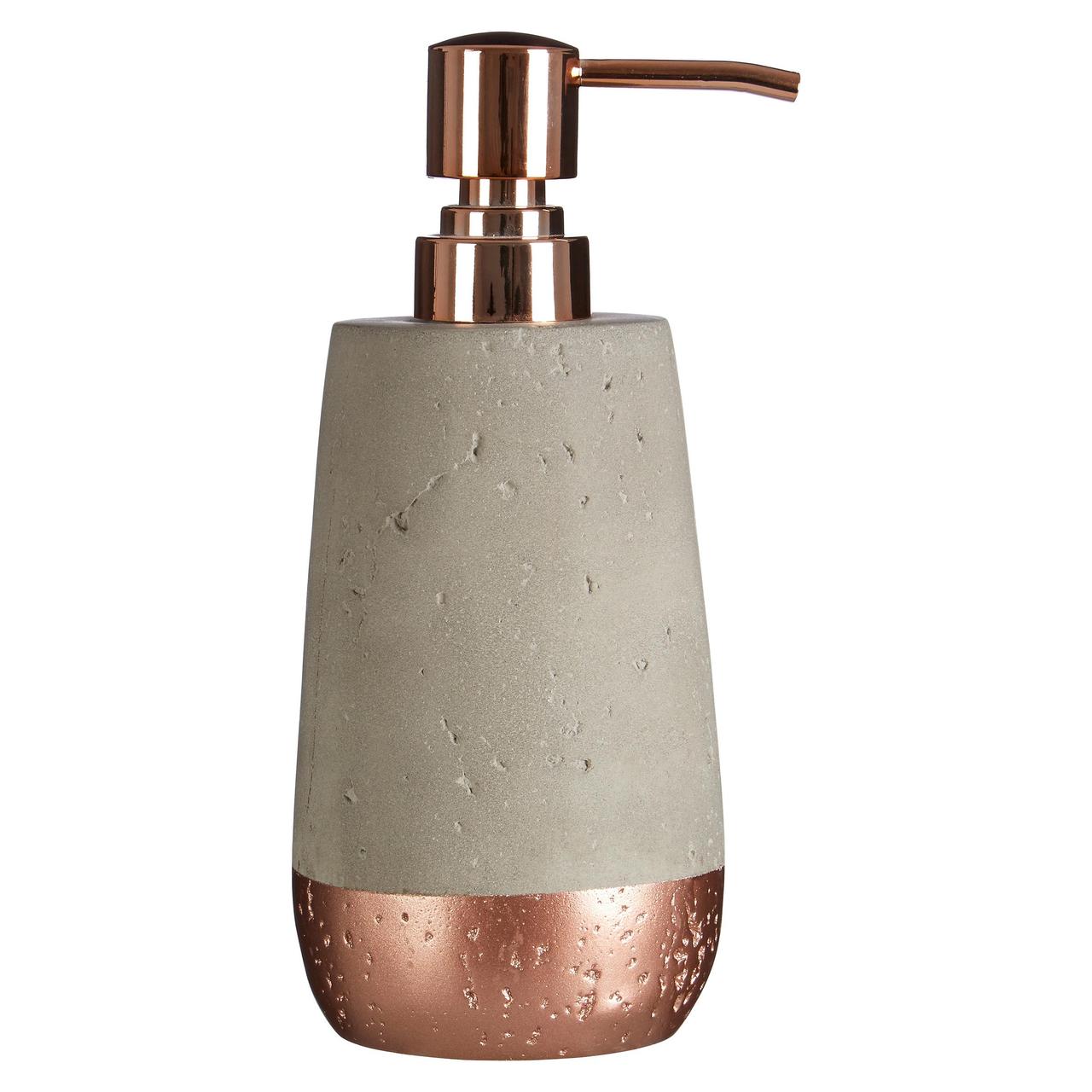 Premier Housewares Lotion/Soap Dispenser, Neptune, Copper and Concrete