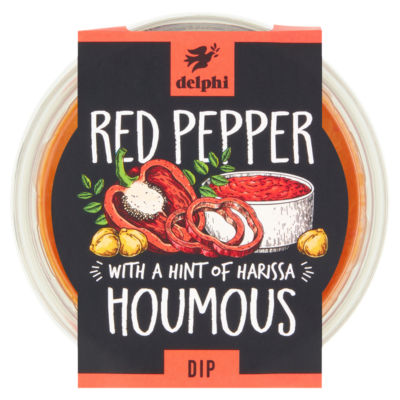 Delphi Houmous Red Pepper& Olive Oil