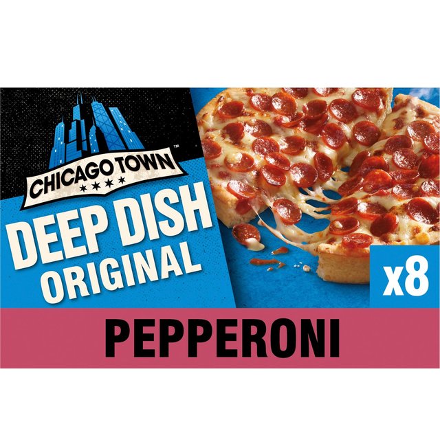 Chicago Town Deep Dish Pepperoni Mini Pizzas  155g