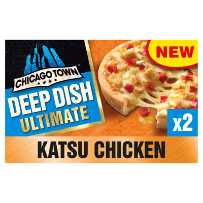 Chicago Town 2 Deep Dish Ultimate Katsu Chicken Curry Mini Pizzas 2 x 159g