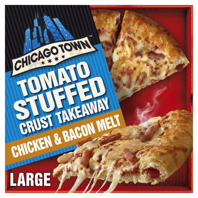 Chicago Town Tomato Stuffed Crust Takeaway Chicken & Bacon Melt Pizza