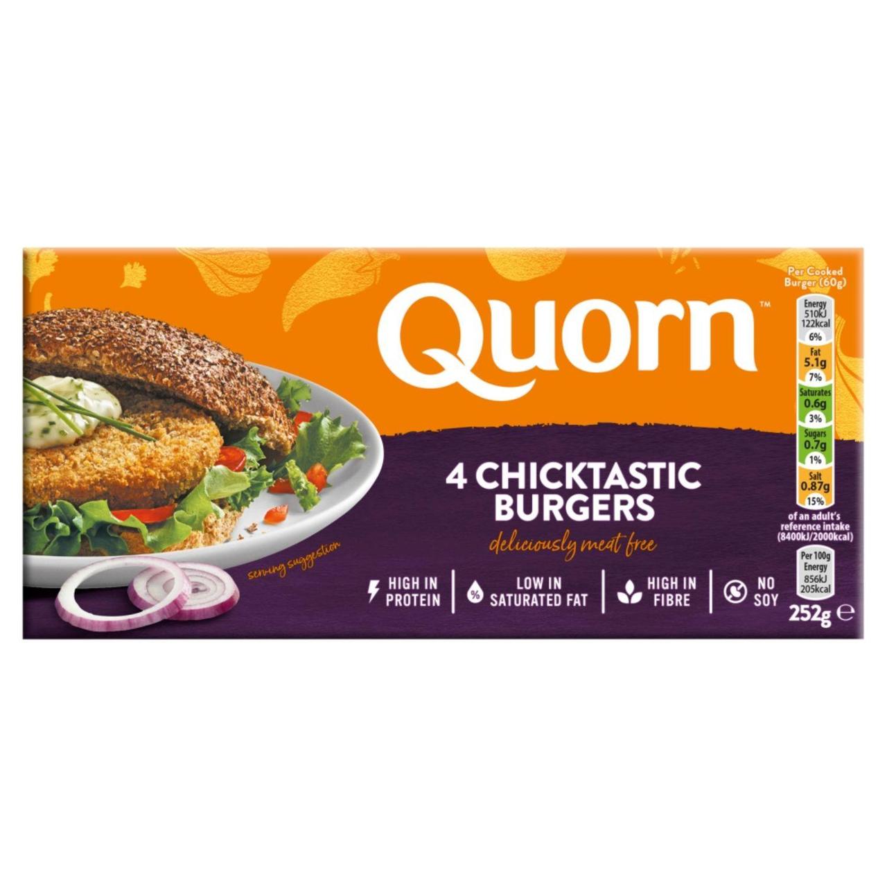 Quorn Vegetarian 4 Chicken style Burgers