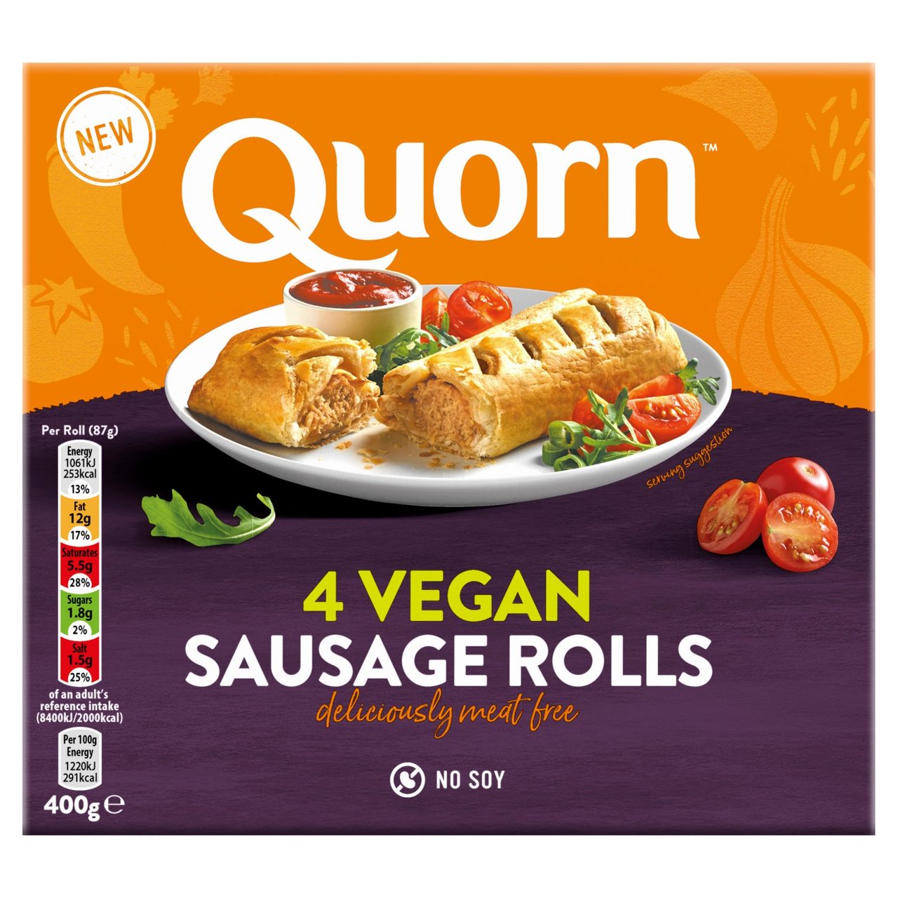 Quorn Vegan 4 Sausage Rolls