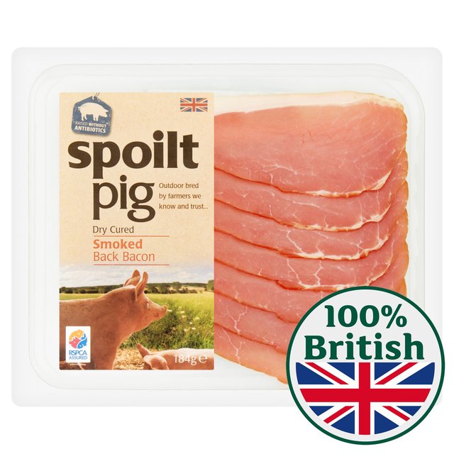 Spoiltpig Smoked Dry Cured Back Bacon Rashers 184g