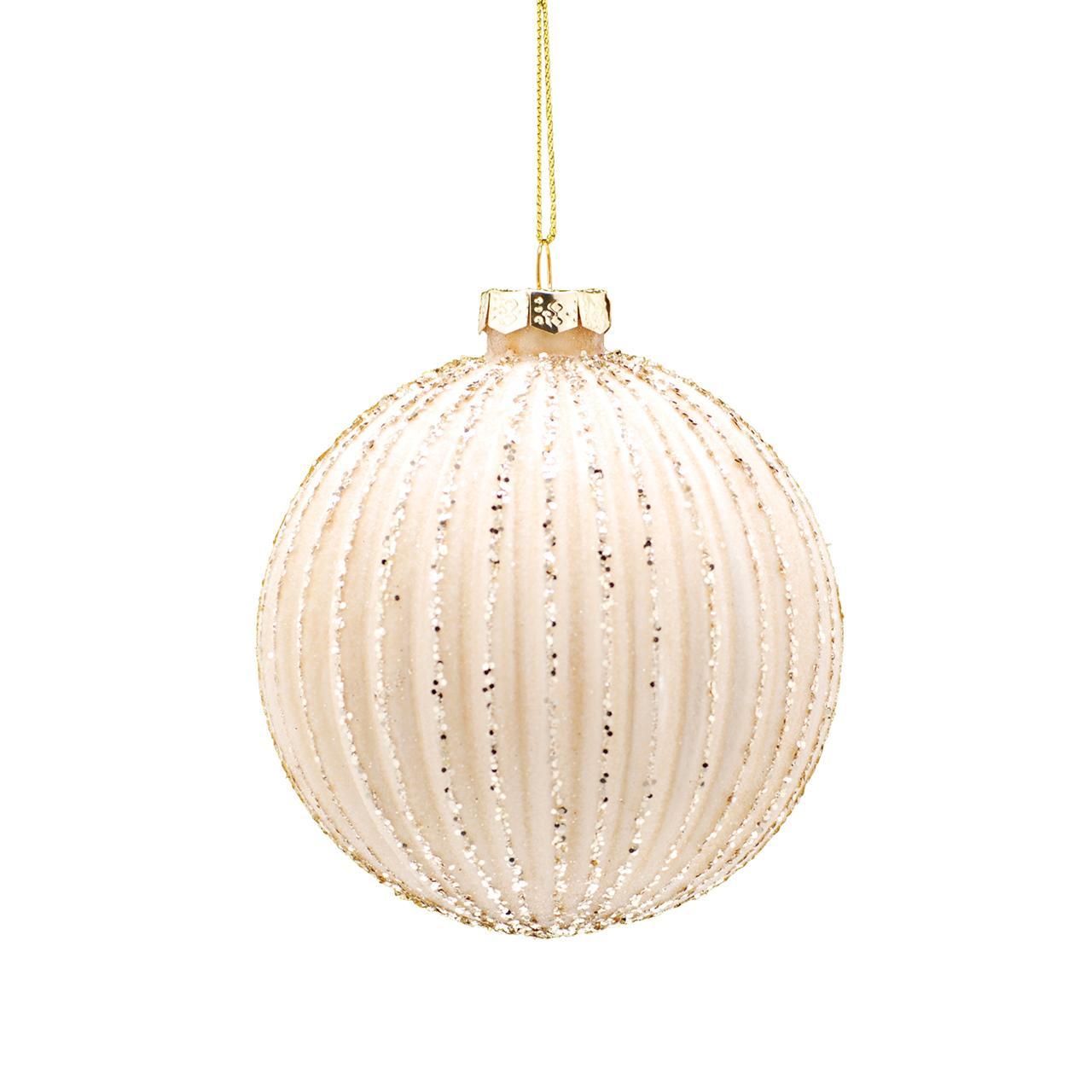 Gold Glitter Christmas Bauble