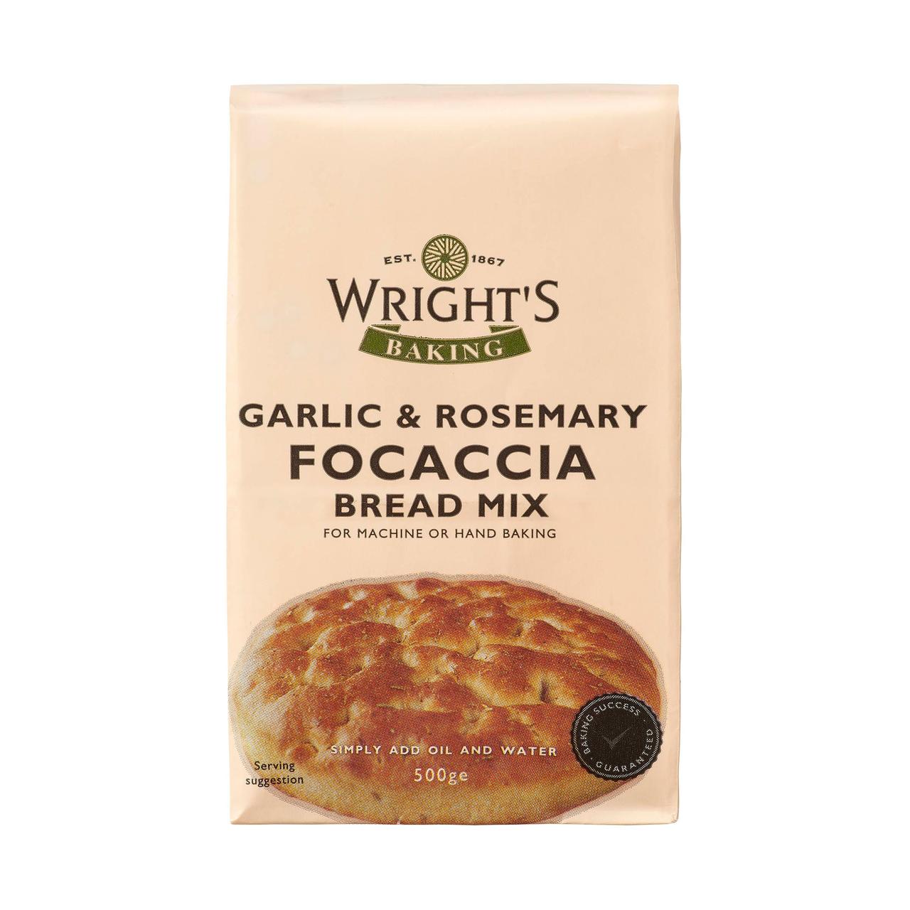 Wright's Garlic & Rosemary Focaccia Bread Mix