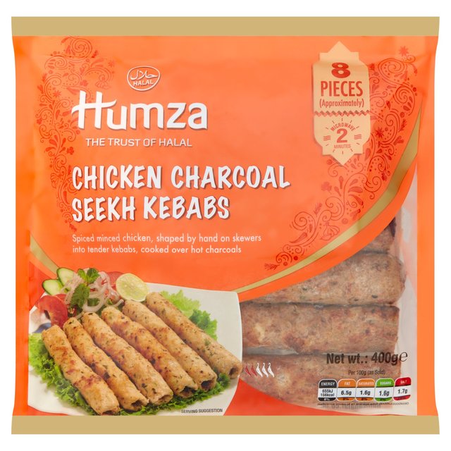 Humza Chicken Charcoal Kebabs 400g
