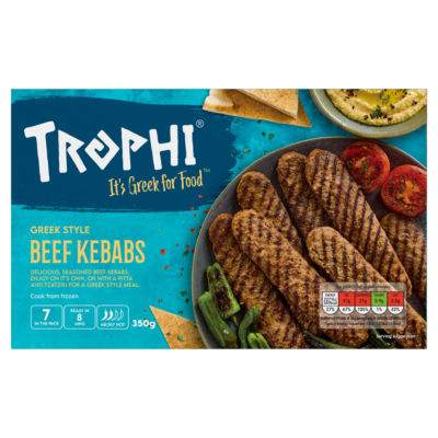 Trophi Greek Style Beef Kebabs 350g