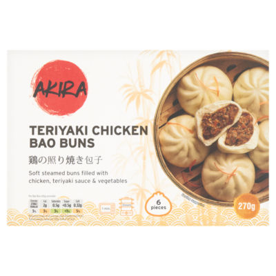 Akira Teriyaki Chicken Bao Buns 270g