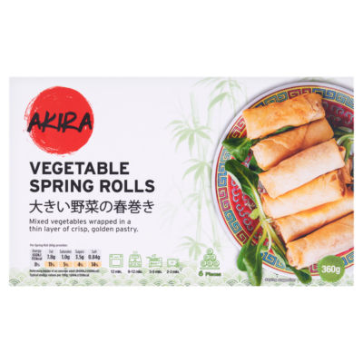 Akira Large Spring Rolls Vegetables 360g