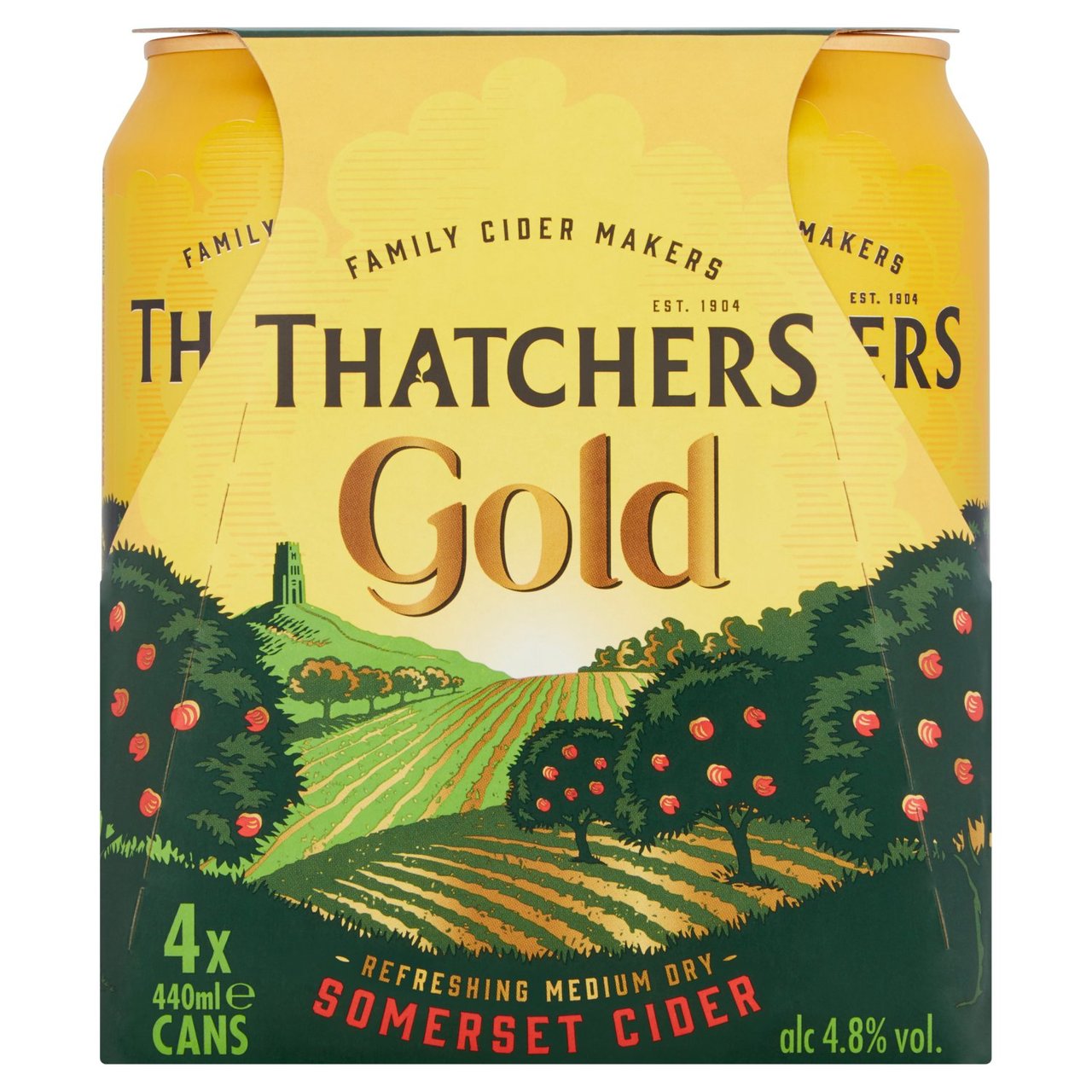 Thatchers Gold   Cider 4.8%        4 x 440ml