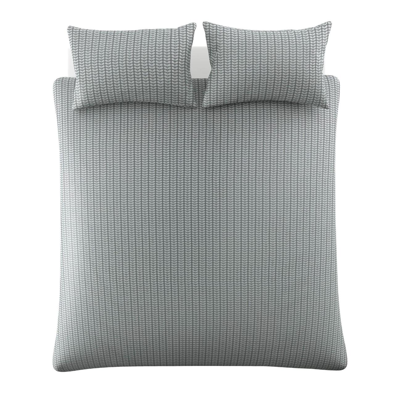 Orla Kiely Tiny Stem Cool Grey Double Duvet Cover