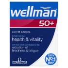 Vitabiotics Wellman 50+ Health & Vitality Reduction of Tiredness Tablets 