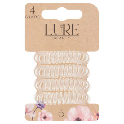 Lure Beauty 4 Bands Hair Hoops Clear