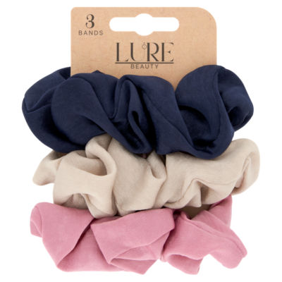 Lure Beauty 3 Bands Satin Scrunchies