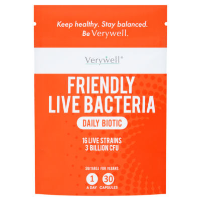 Verywell Friendly Live Bacteria 1 A Day 30 Capsules