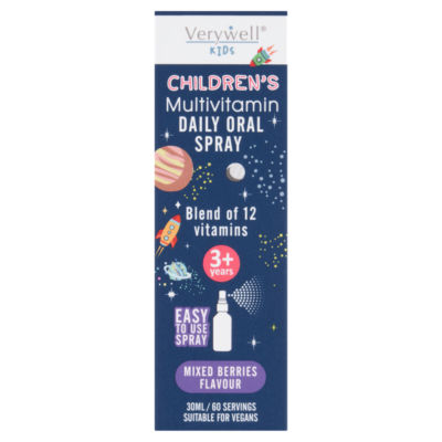 Verywell Kids Children's Multivitamin Daily Oral Spray Mixed Berries Flavour 3+ Years 30ml