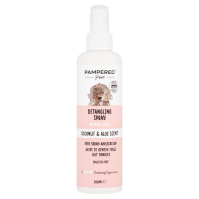 Pampered Paws Coconut & Aloe Scent Detangling Spray 200ml