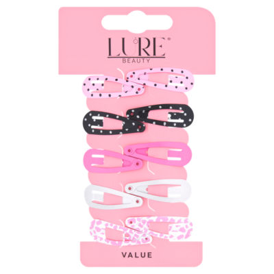 Lure Beauty Value Metal Snap Clips 10PK