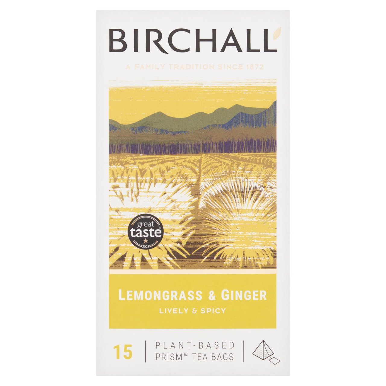 Birchall Lemongrass & Ginger - 15 Prism Tea Bags