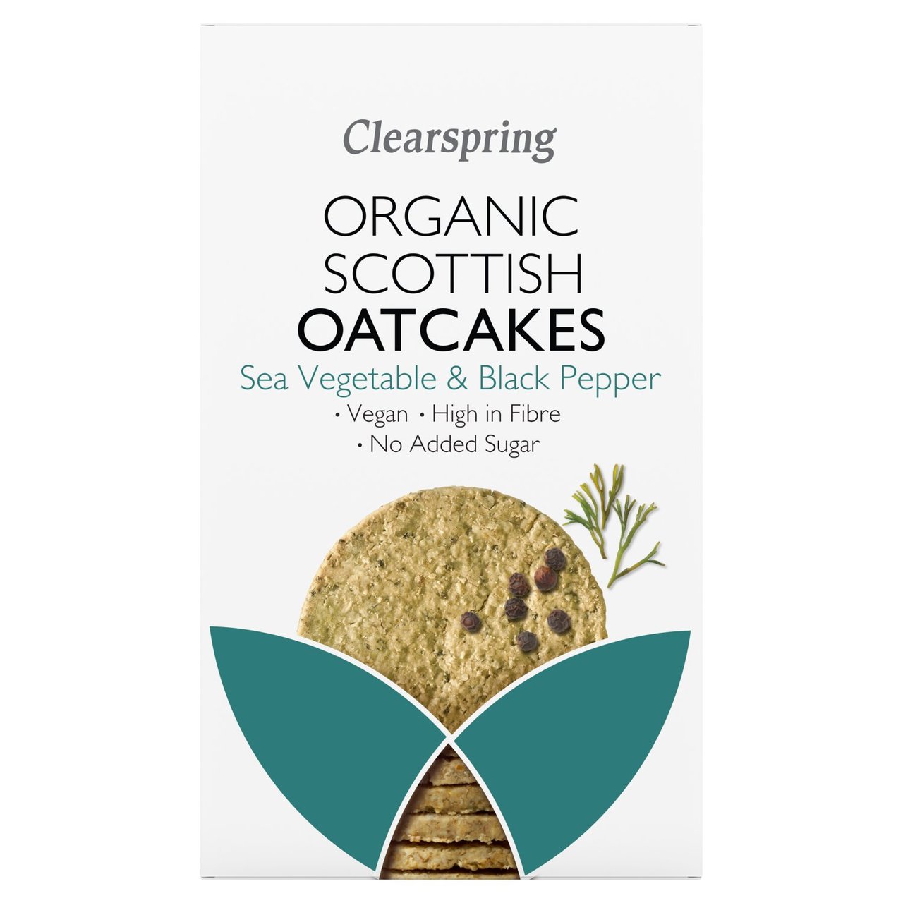 Clearspring Organic Sea Vegetable & Black Pepper Oatcakes