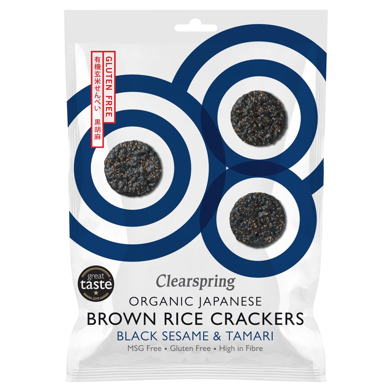 Clearspring Organic Black Sesame Brown Rice Crackers