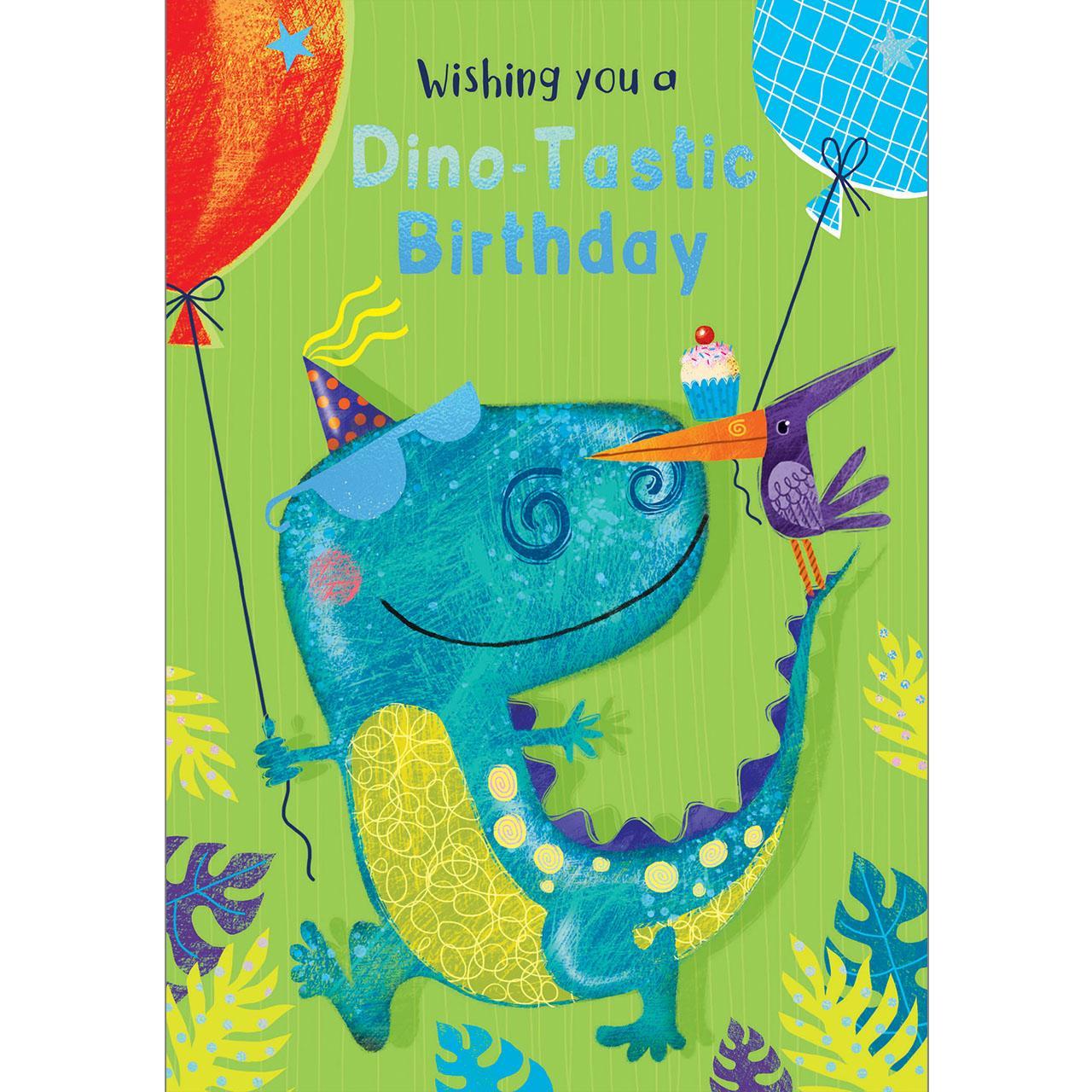 Party Dinosaurs Birthday Card 