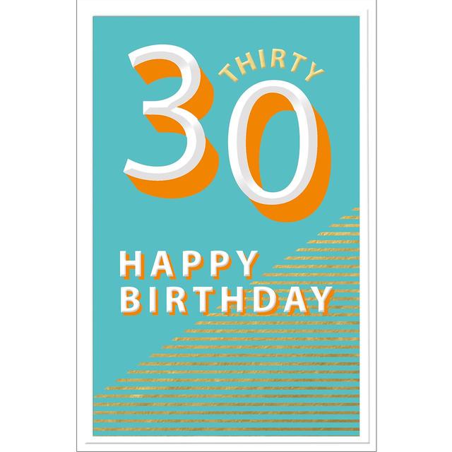 Abacus 30th Birthday Card 