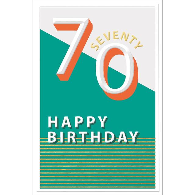 Abacus 70th Birthday Card 