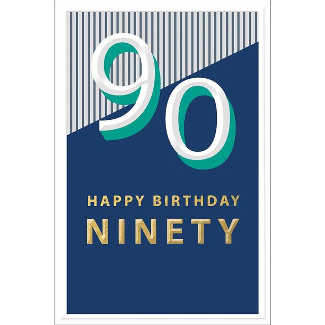 Abacus 90th Birthday Card 