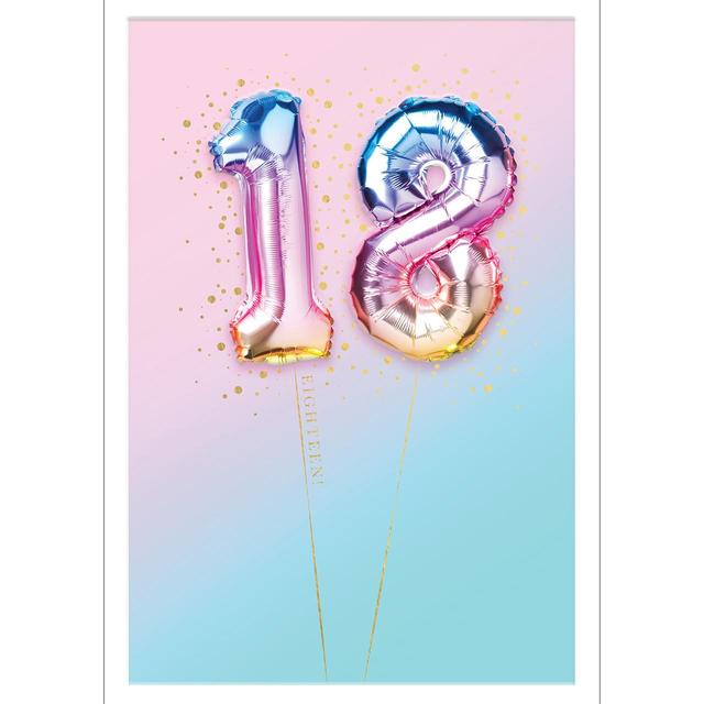 Balloons 18th Birthday Card 