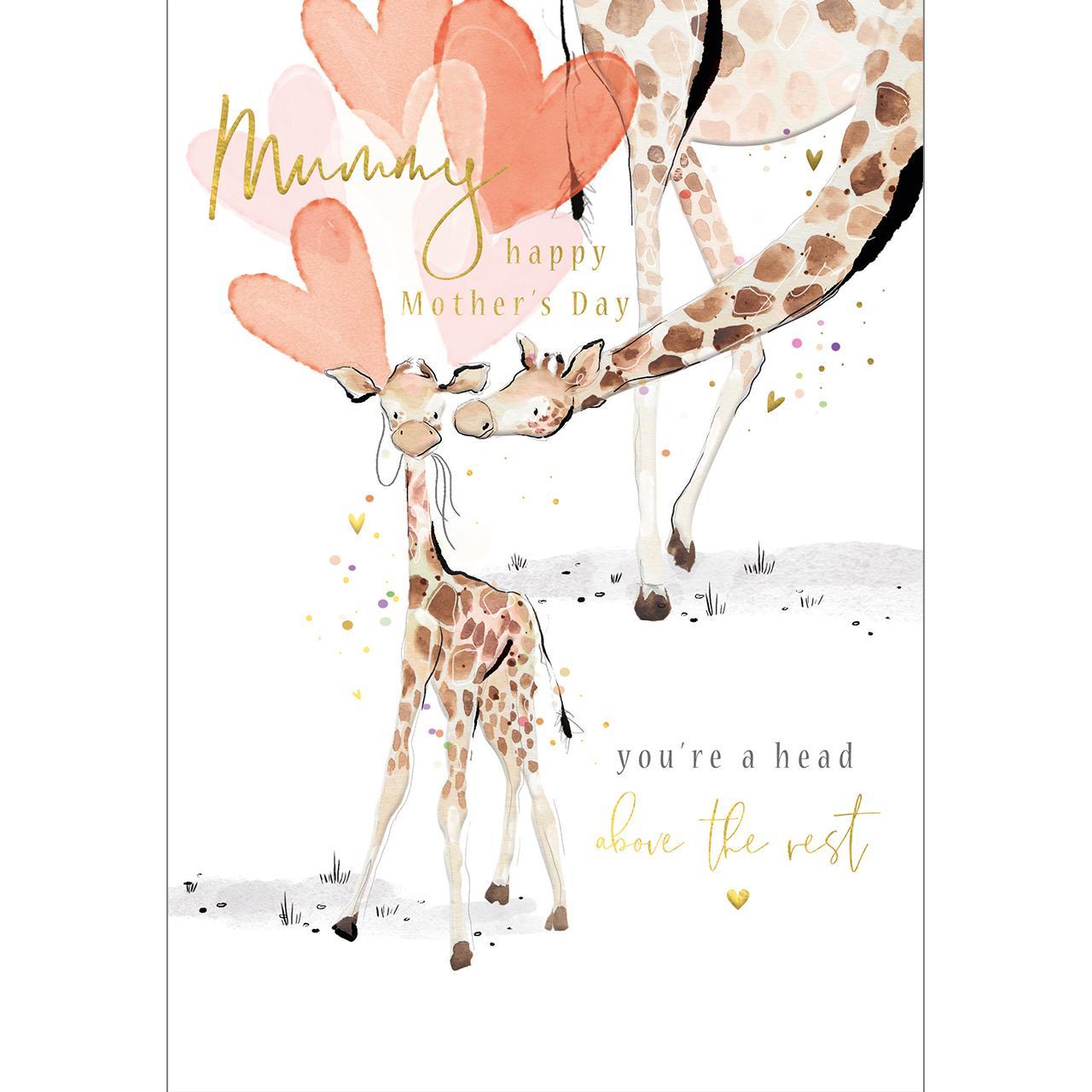 Mummy Giraffe Mother's Day Card