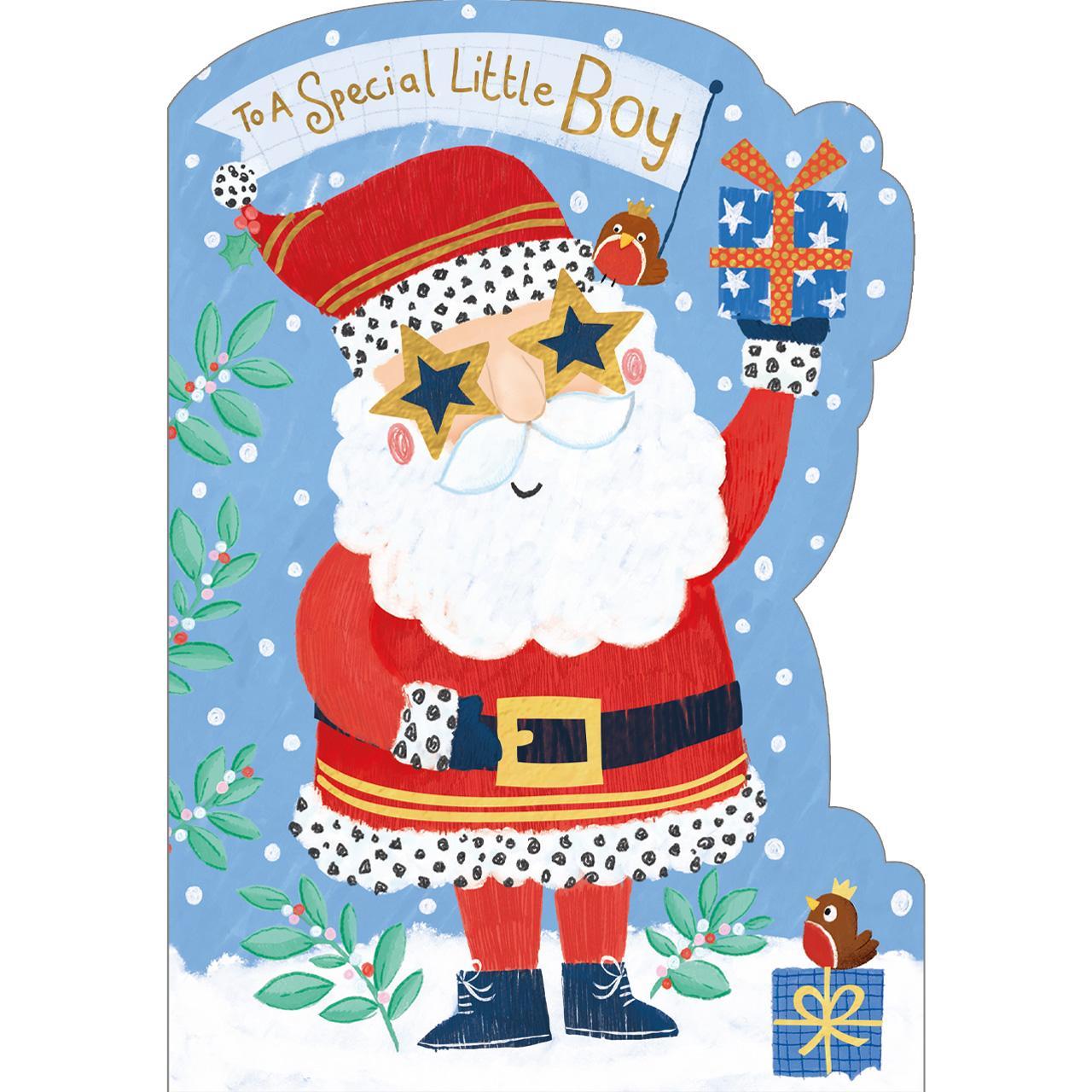 Jolly Santa Christmas Card