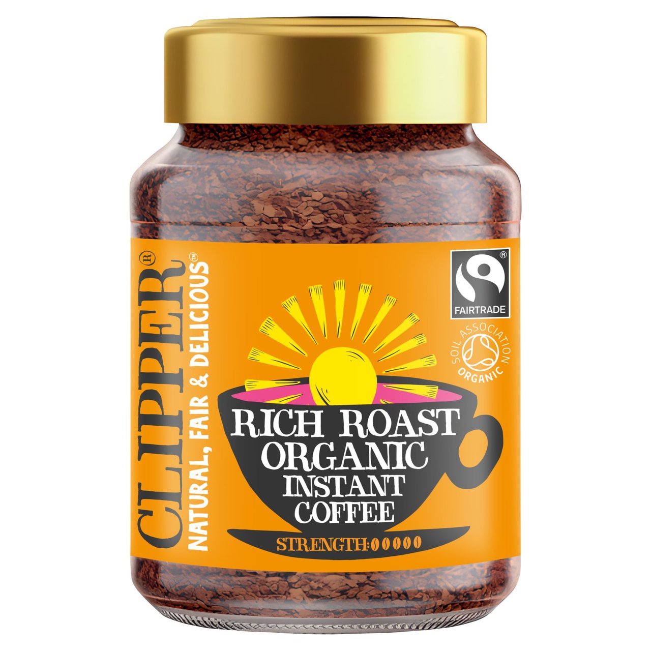 Clipper Fairtrade Organic Instant Papua New Guinea Coffee