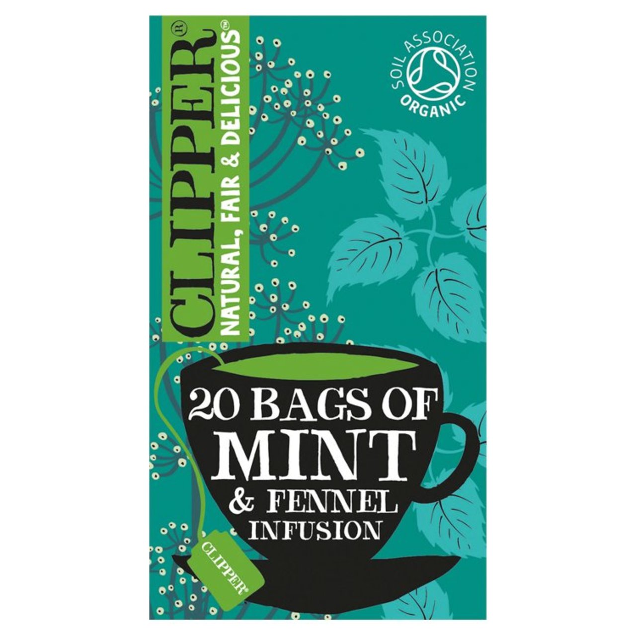 Clipper After Dinner Mints Organic Double Mint & Fennel Infusion Tea Bags