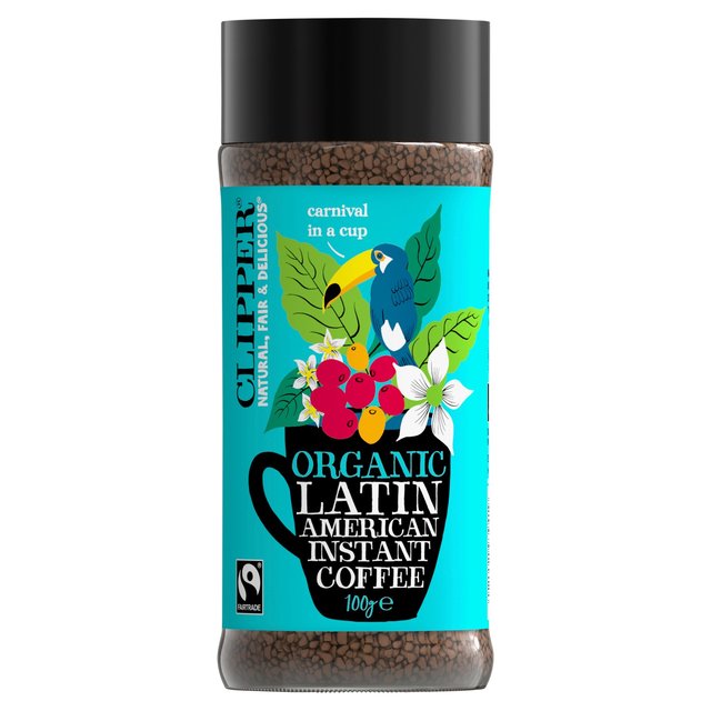 Clipper Fairtrade Organic Latin American Instant Coffee  100g