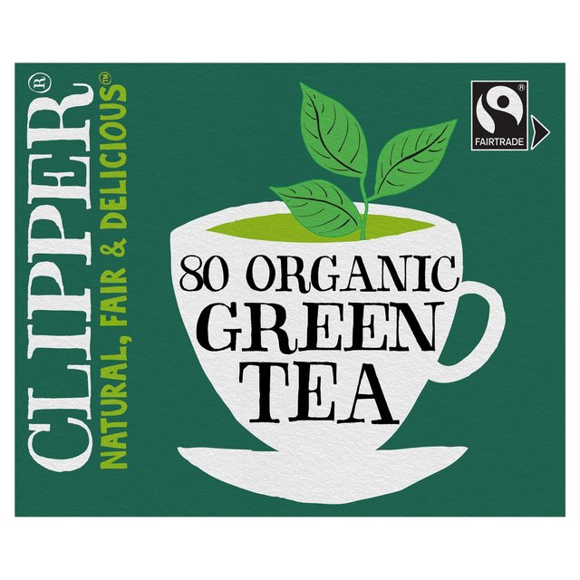 Clipper Organic Pure Green Tea 80 Unbleached Bags 213g