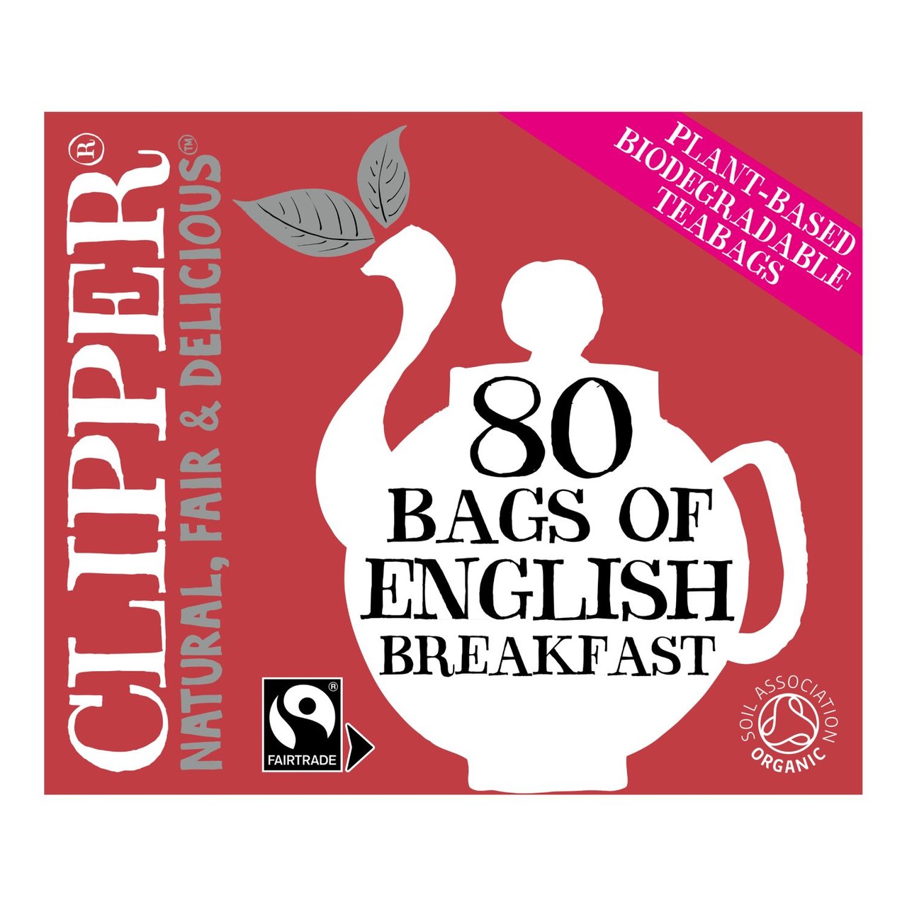 Clipper Fairtrade 80 Organic English Breakfast Bags 232g