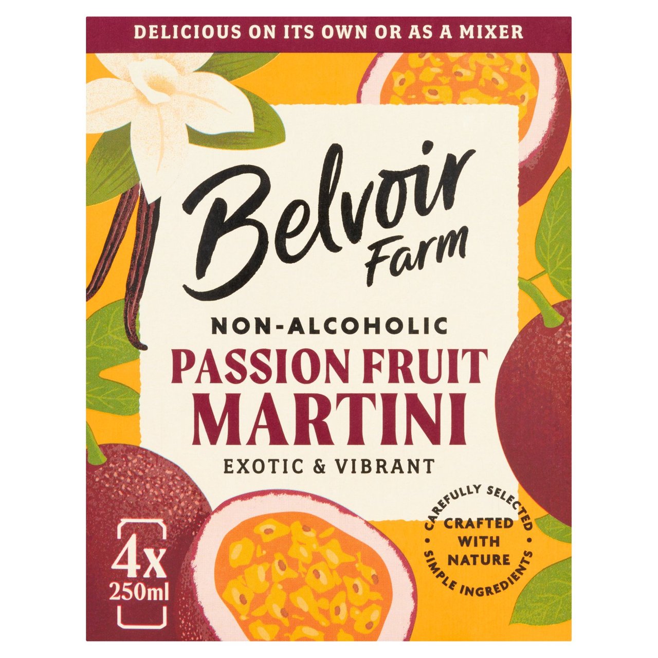 Belvoir Farm Non Alcoholic Passionfruit Martini