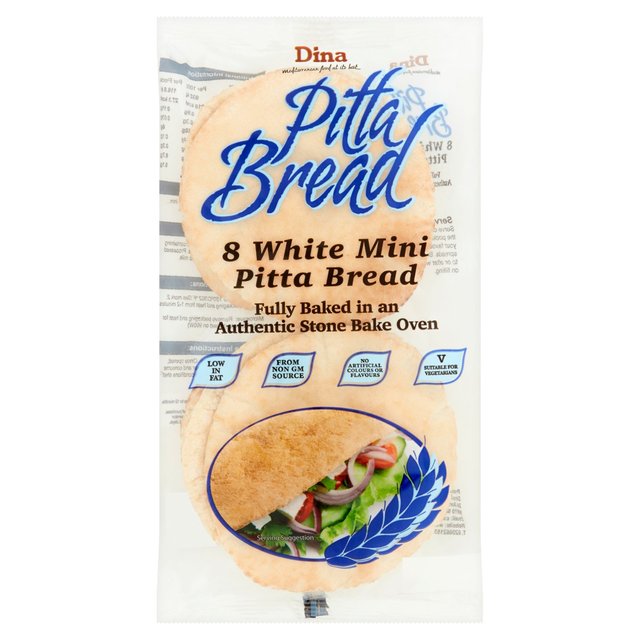 Dina White Mini Pitta Bread 8 per pack