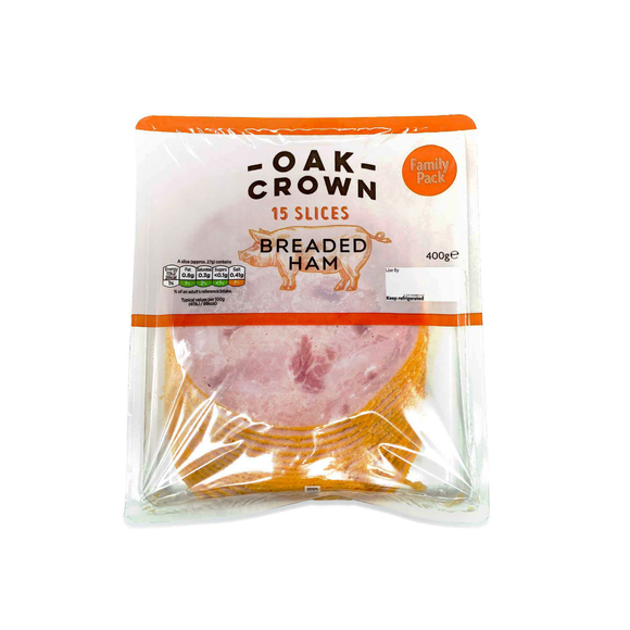 Oak Crown Breaded Ham 400g