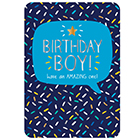 Pigment Productions Birthday Boy Card Fun Blue Kids Greeting Card