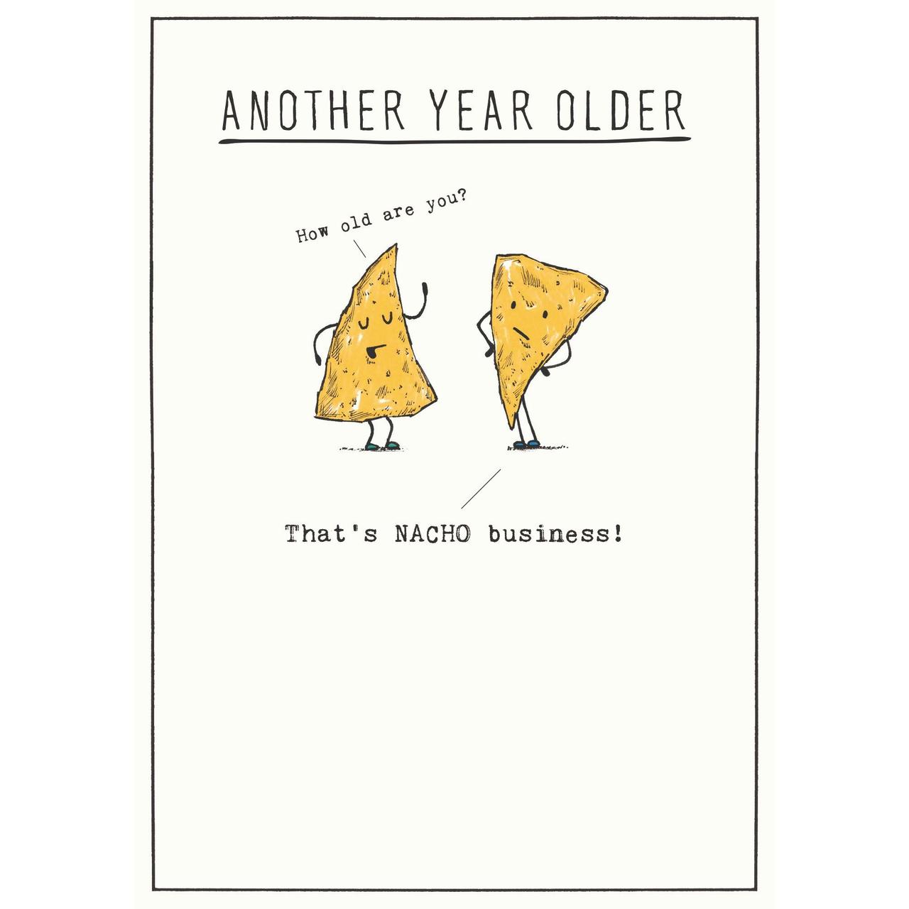 Nacho Business Birthday Card