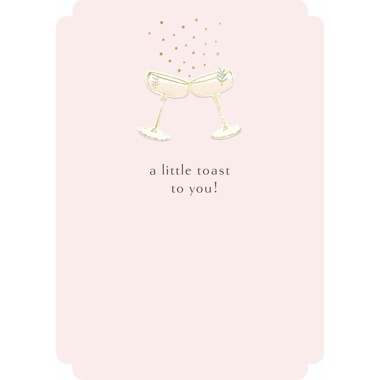 Little Toast To You Congratulations Card