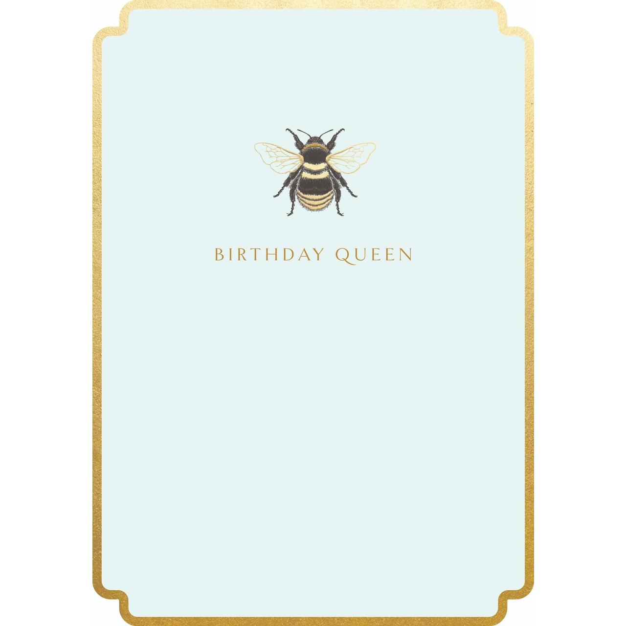 Fox & Butler Birthday Queen Bee Card