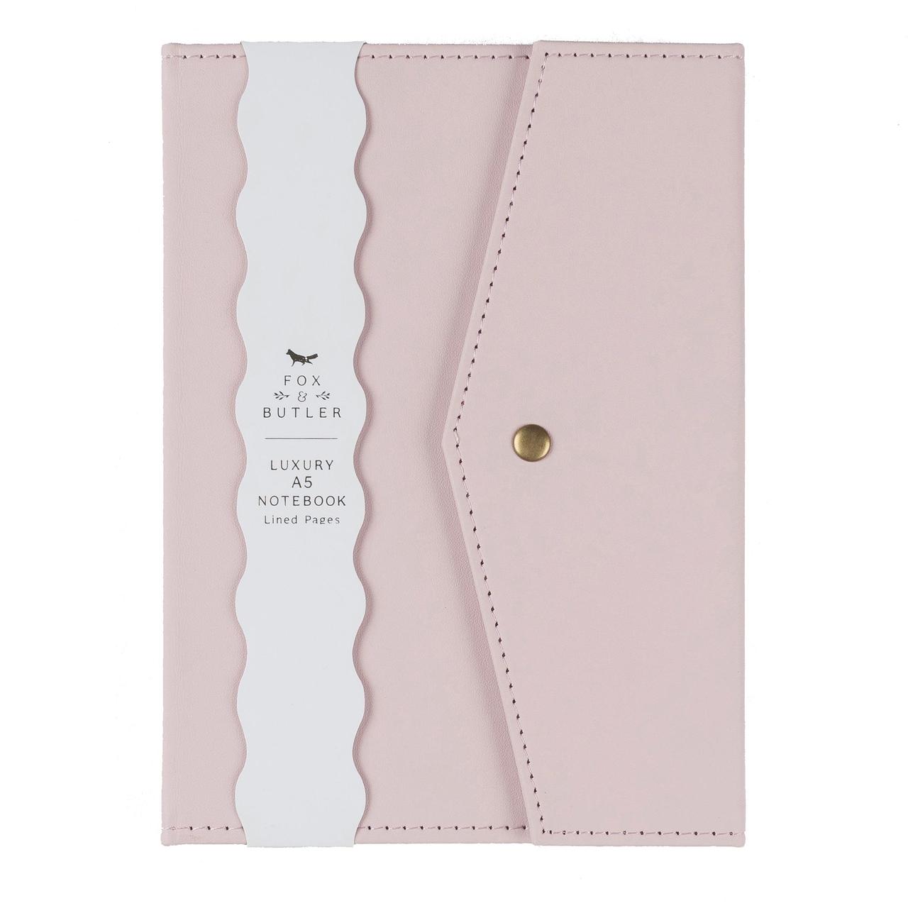 Pigment F&B Journal A5 Pink Faux Leather Notebook