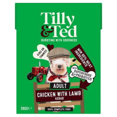 Tilly & Ted Adult Chicken with Lamb Kebab 390g