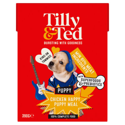 Tilly & Ted Puppy Chicken Happy Puppy Meal 390g