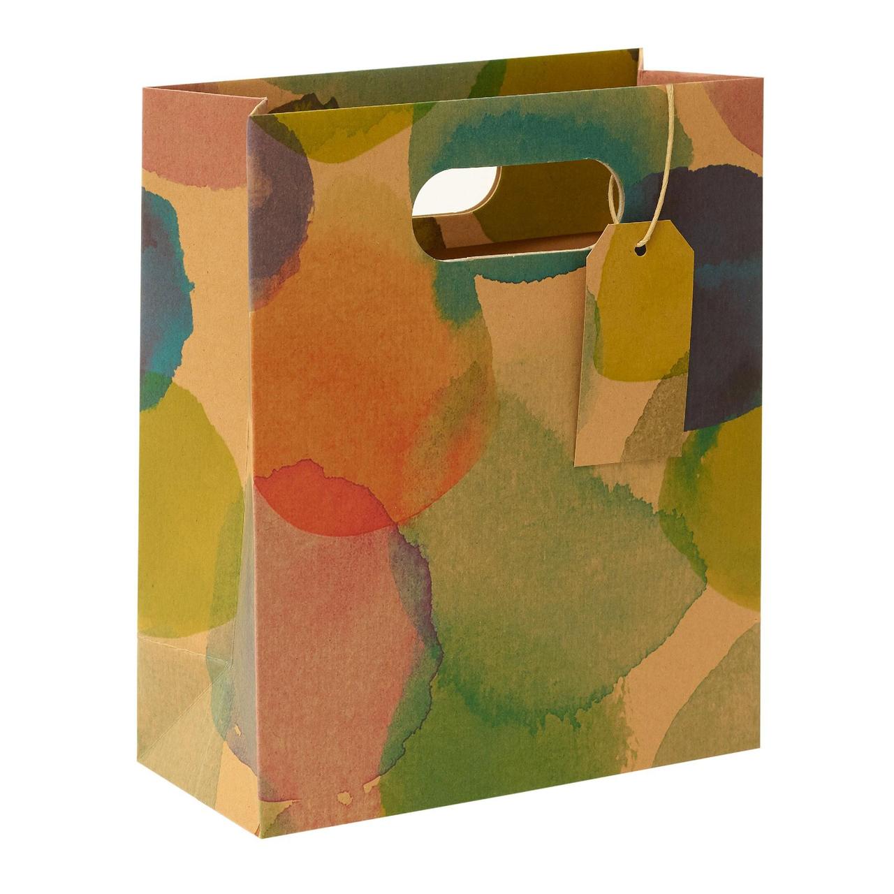 Abstract Watercolour Medium Gift Bag